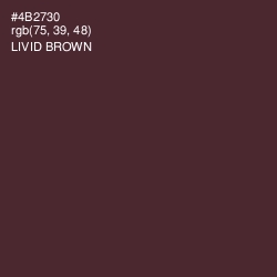 #4B2730 - Livid Brown Color Image